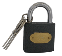 Thick Gloss Iron Padlock